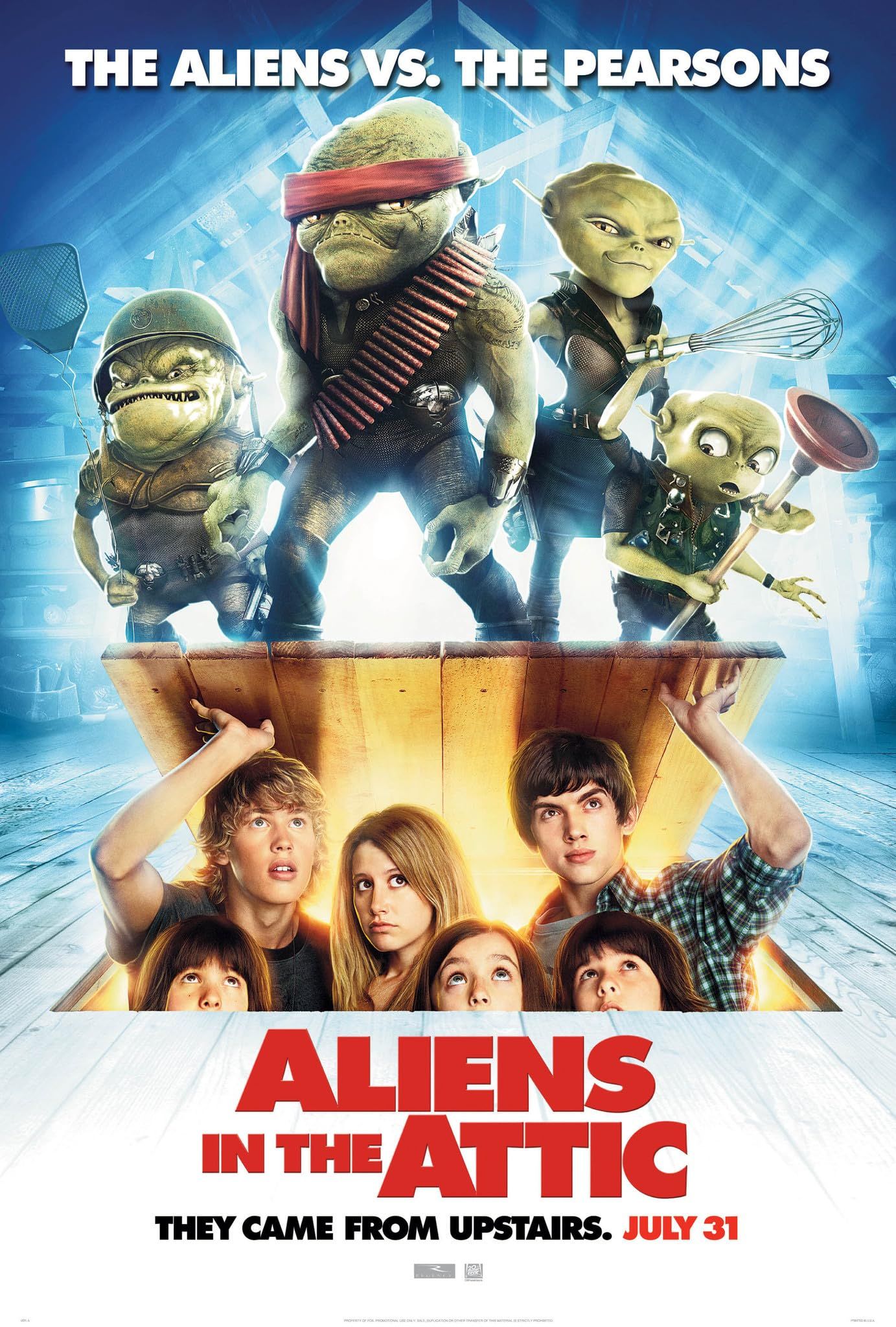 Aliens in the Attic (2009) Hindi Dubbed ORG Full Movie BluRay