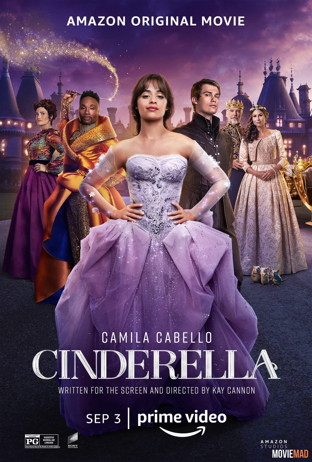 Cinderella 2021 English AMZN HDRip Full Movie 720p 480p