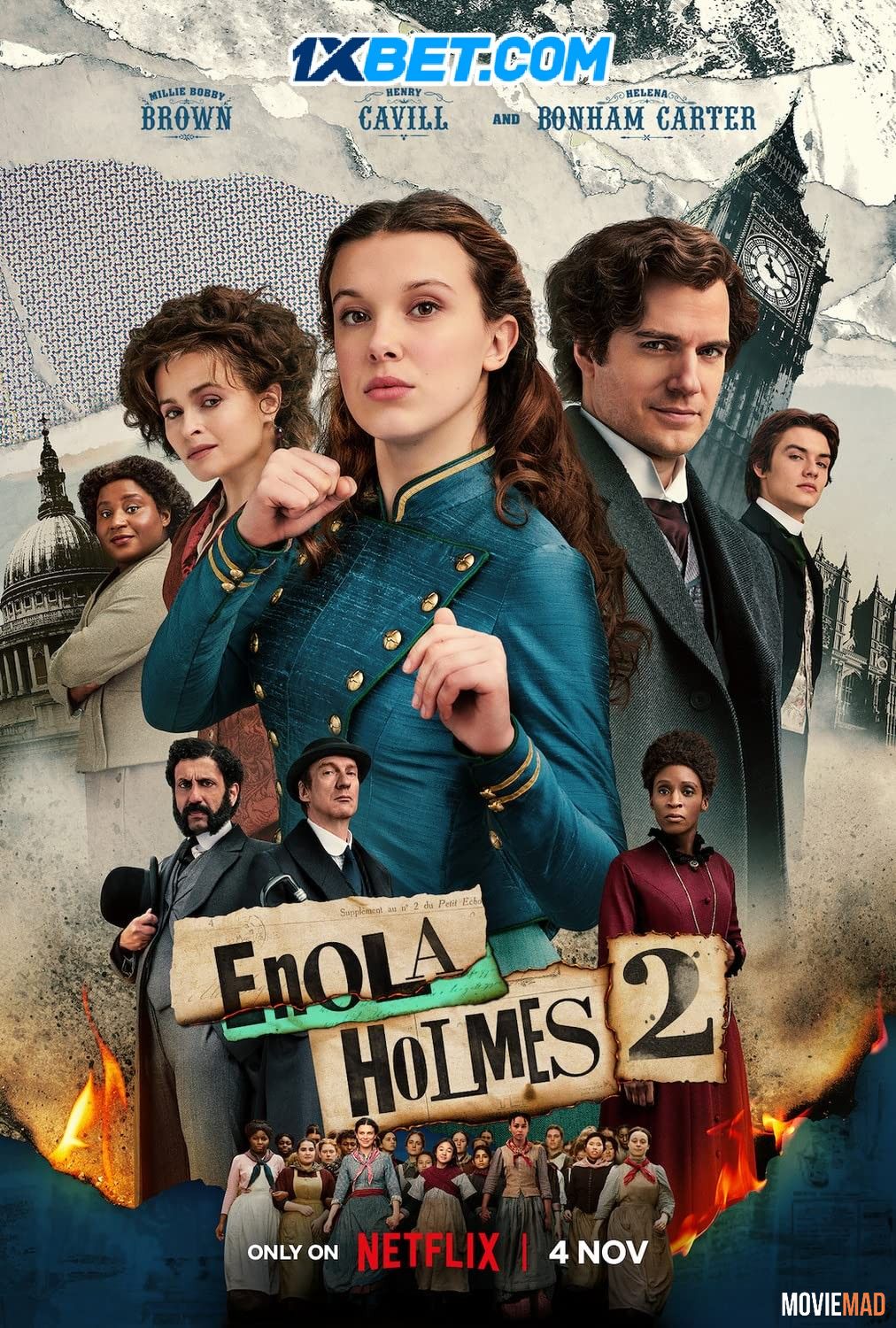 Enola Holmes 2 2022 Hindi (Voice Over) Dubbed WEBRip Full Movie 720p 480p