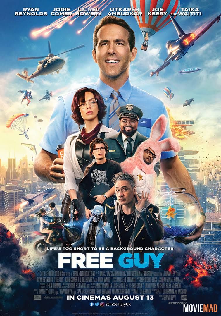 Free Guy 2021 Hindi Dubbed(CAM) HDCAM Full Movie 720p 480p