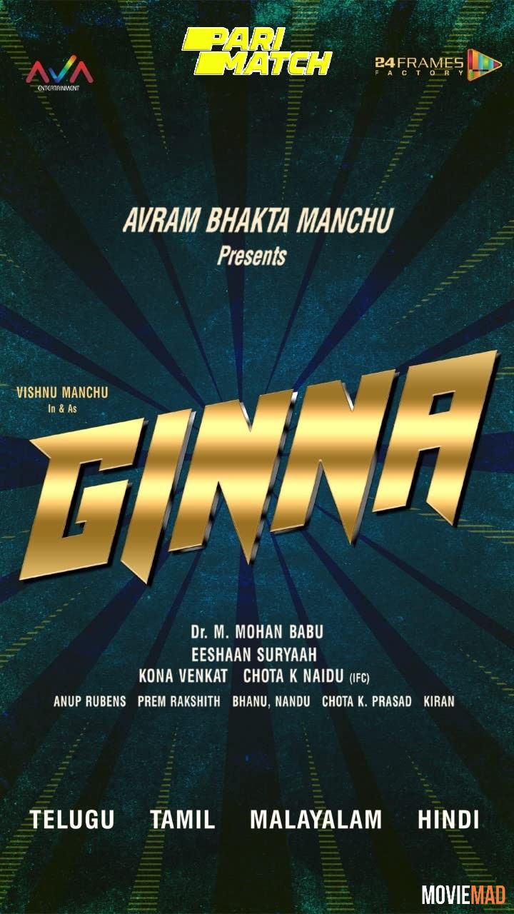 Ginna 2022 Telugu (Voice Over) Dubbed CAMRip Full Movie 720p 480p