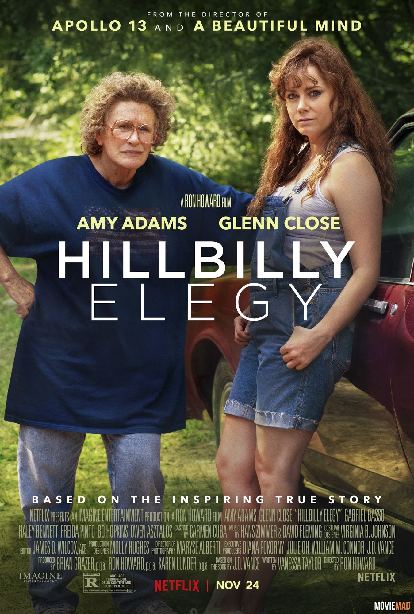 Hillbilly Elegy 2020 Hindi Dubbed WEB DL Full Movie 720p 480p