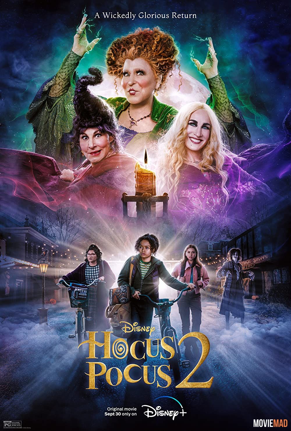 Hocus Pocus 2 (2022) English DSNP HDRip Full Movie 720p 480p