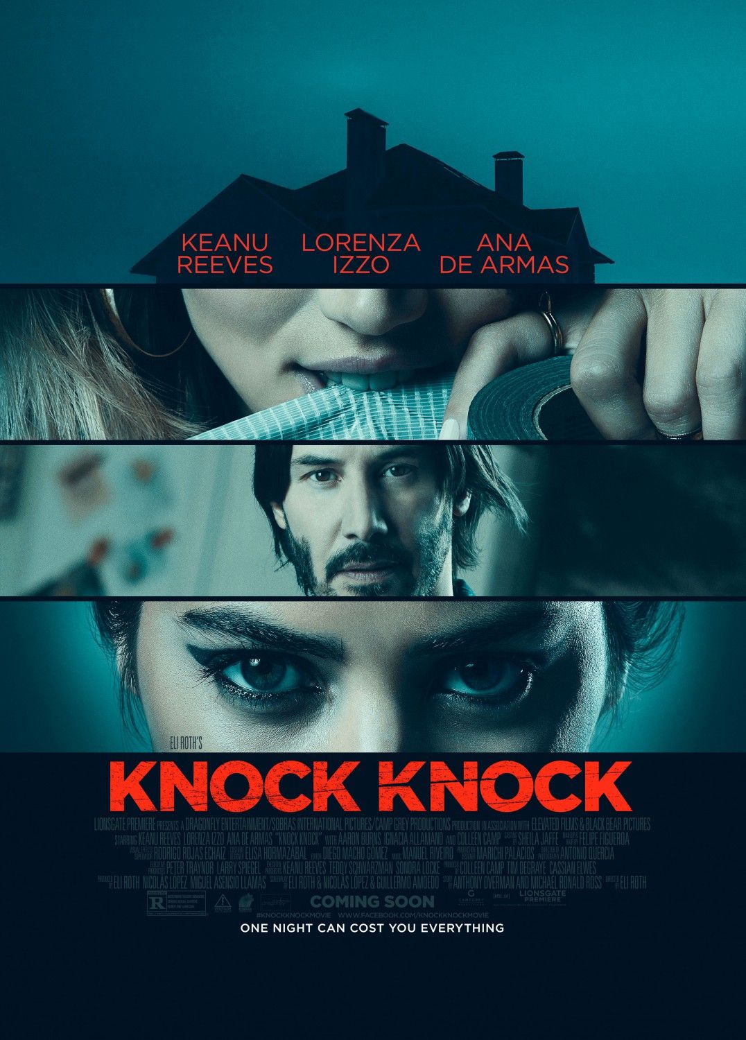 Knock Knock (2015) Hindi Dubbed HDRip