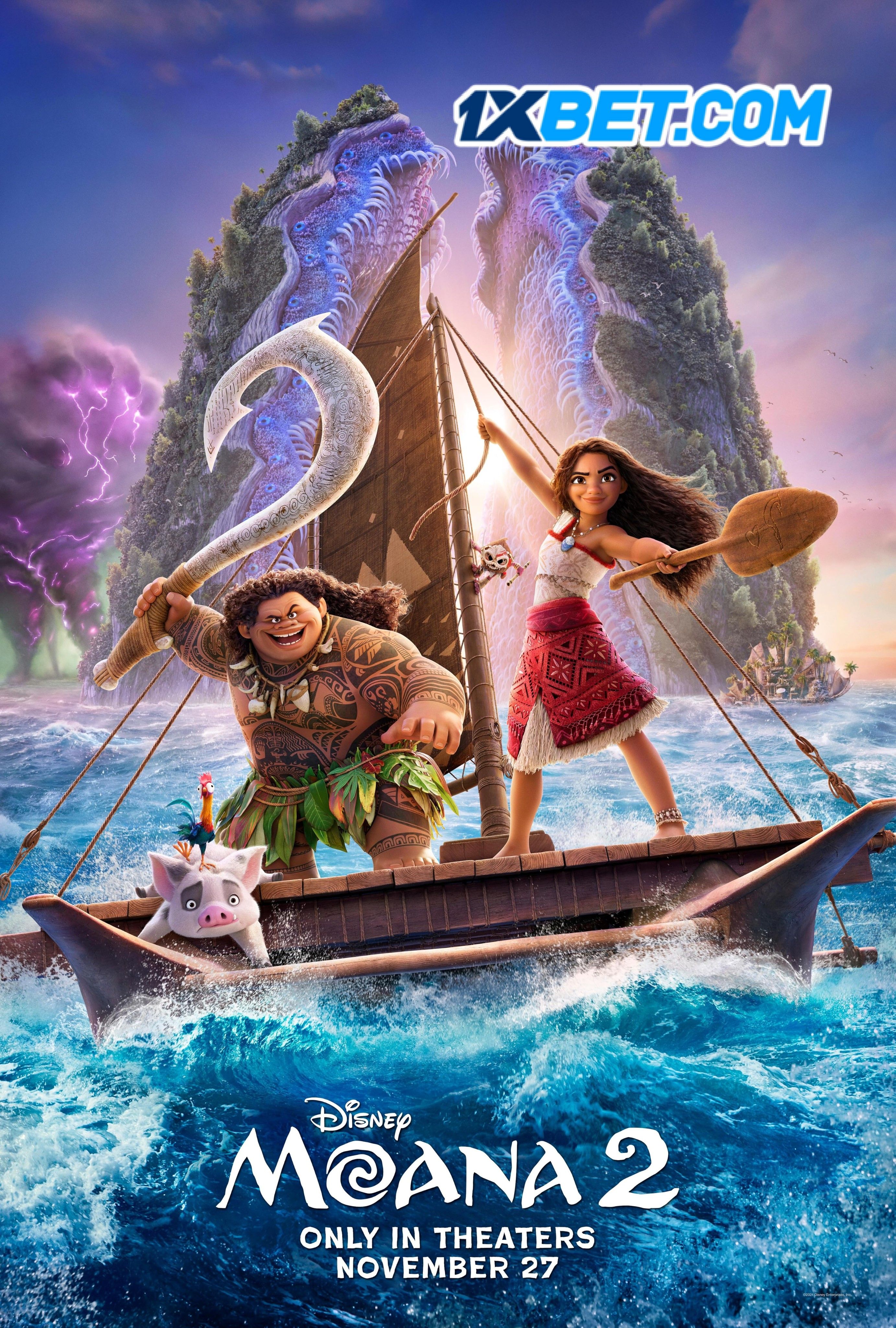 Moana 2 (2024) Hindi Dubbed Full Movie CAMRip