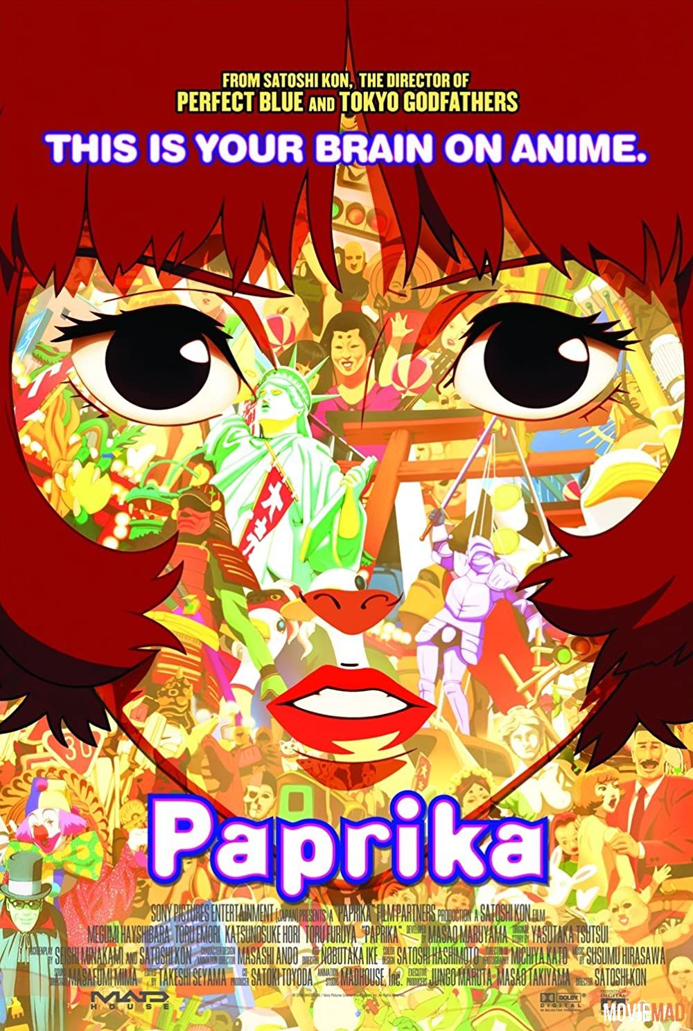 Paprika (2006) Hindi Dubbed ORG BluRay Full Movie 720p 480p