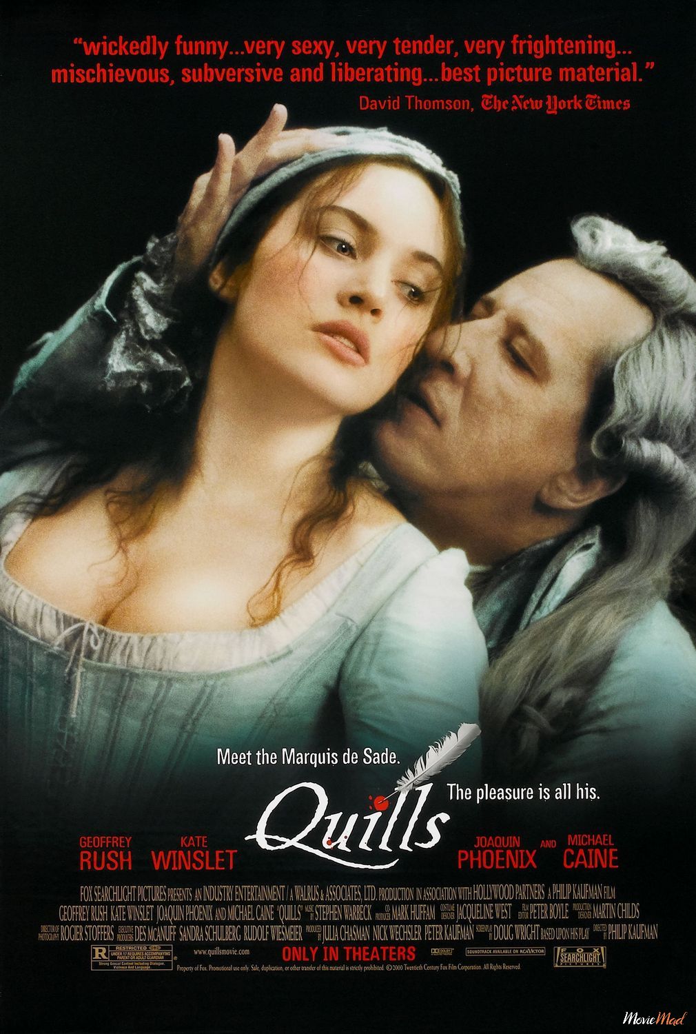 Quills 2000 English HDRip Full Movie 720p 480p