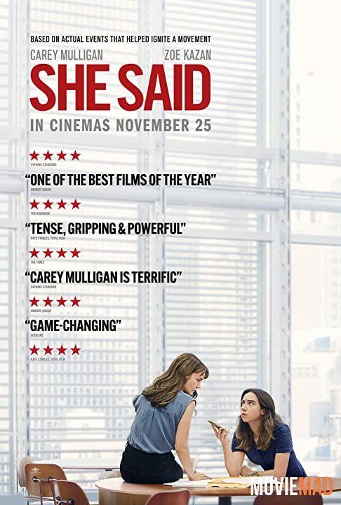 She Said (2022) Hindi Dubbed ORG HDRip Full Movie 720p 480p