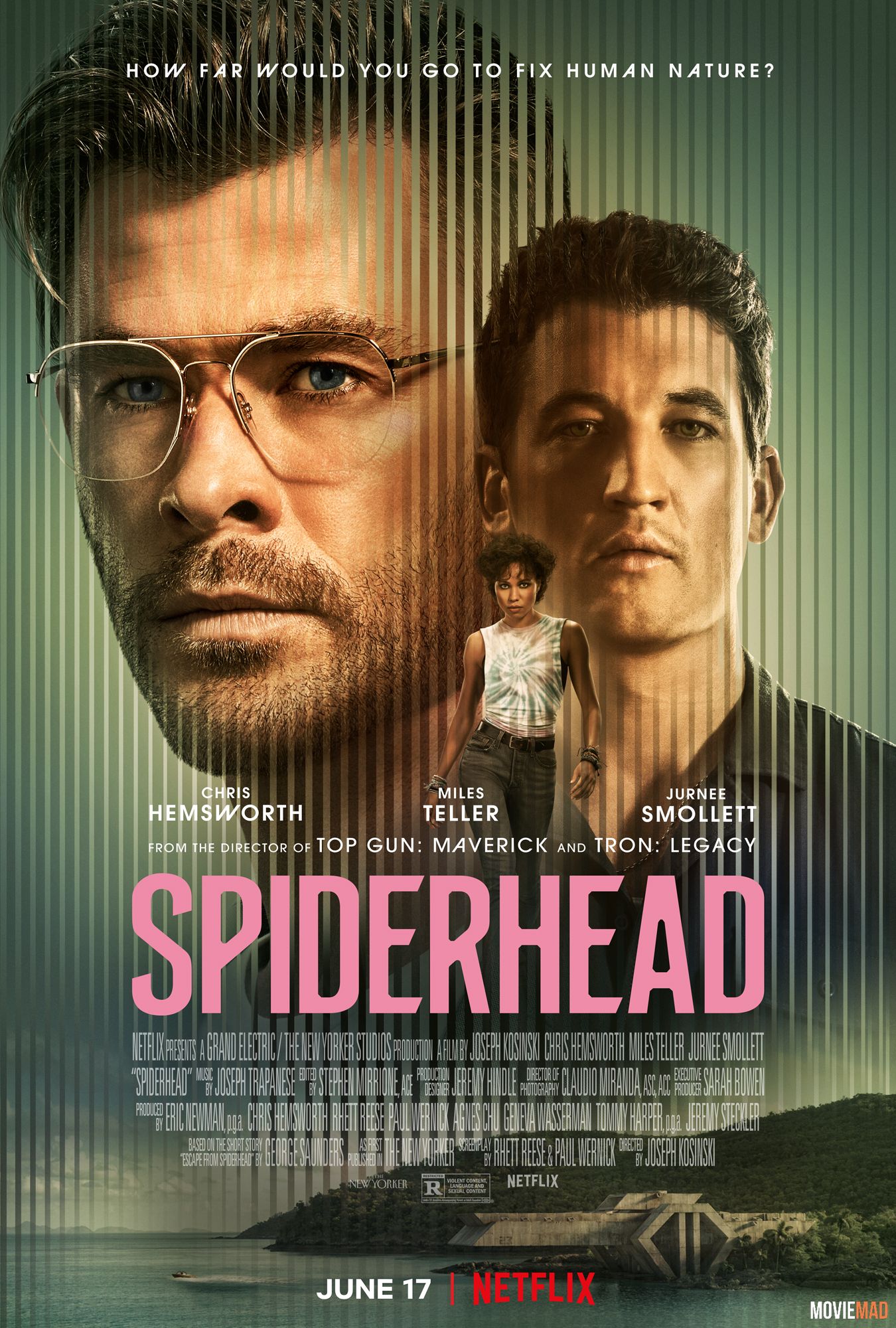 Spiderhead (2022) Hindi Dubbed ORG NF HDRip Full Movie 1080p 720p 480p