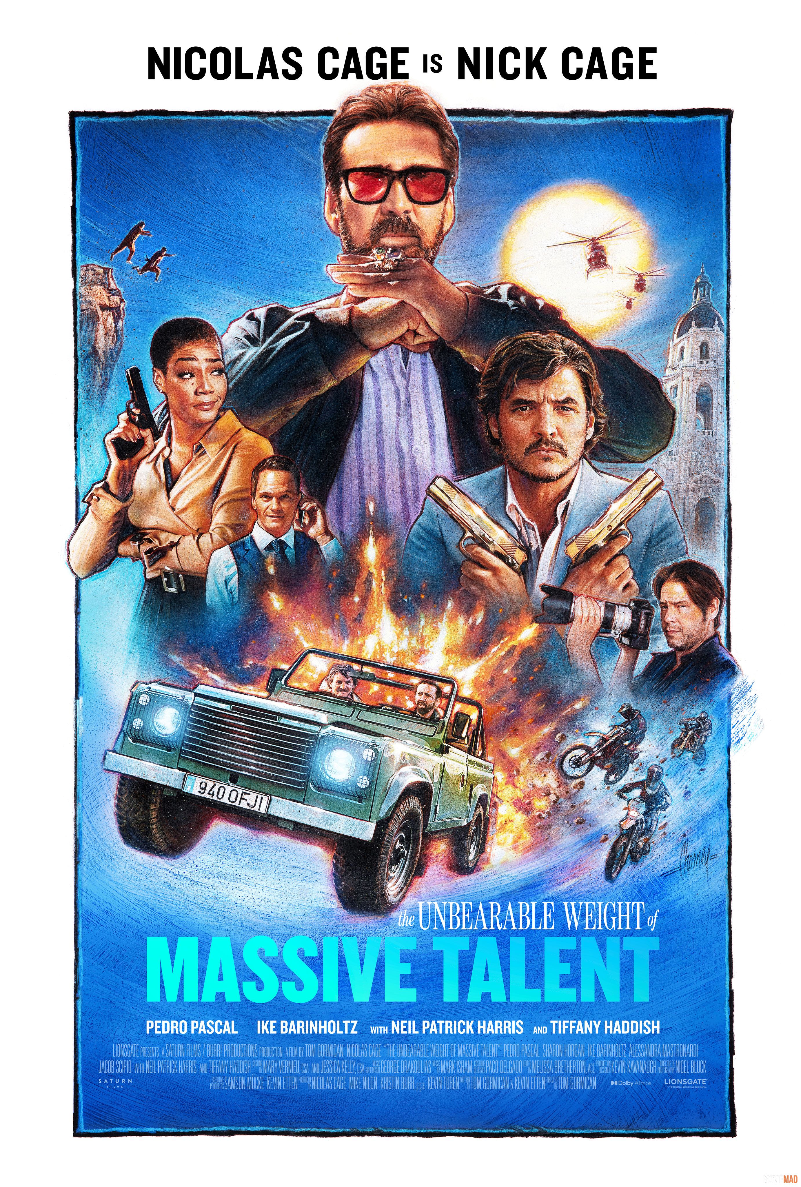 The Unbearable Weight of Massive Talent 2022 Telegu (Voice Over) Dubbed WEBRip Full Movie 720p 480p