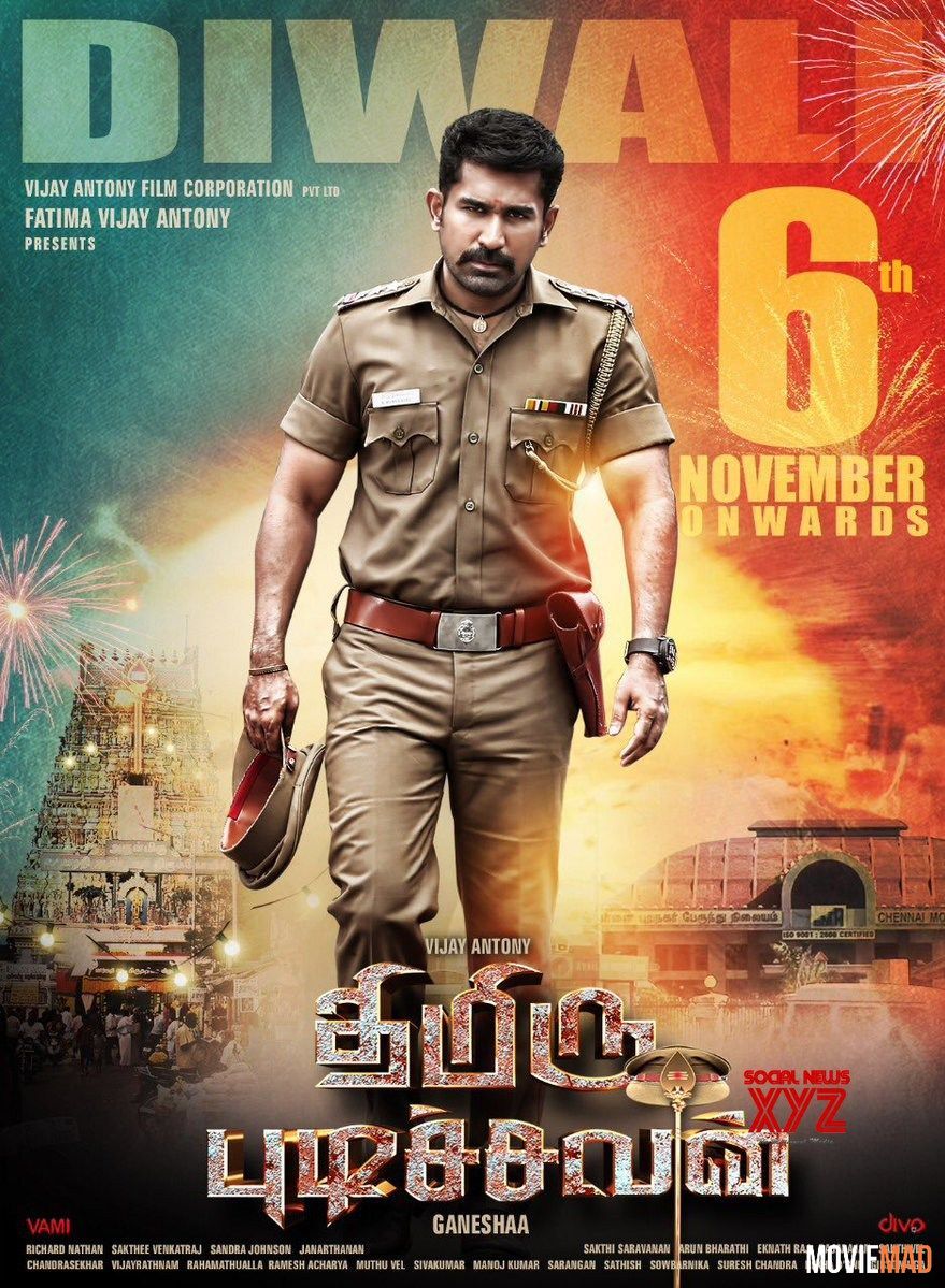 Thimiru Pudichavan (Police Power) 2018 Hindi Dubbed HDRip Full Movie 720p 480p