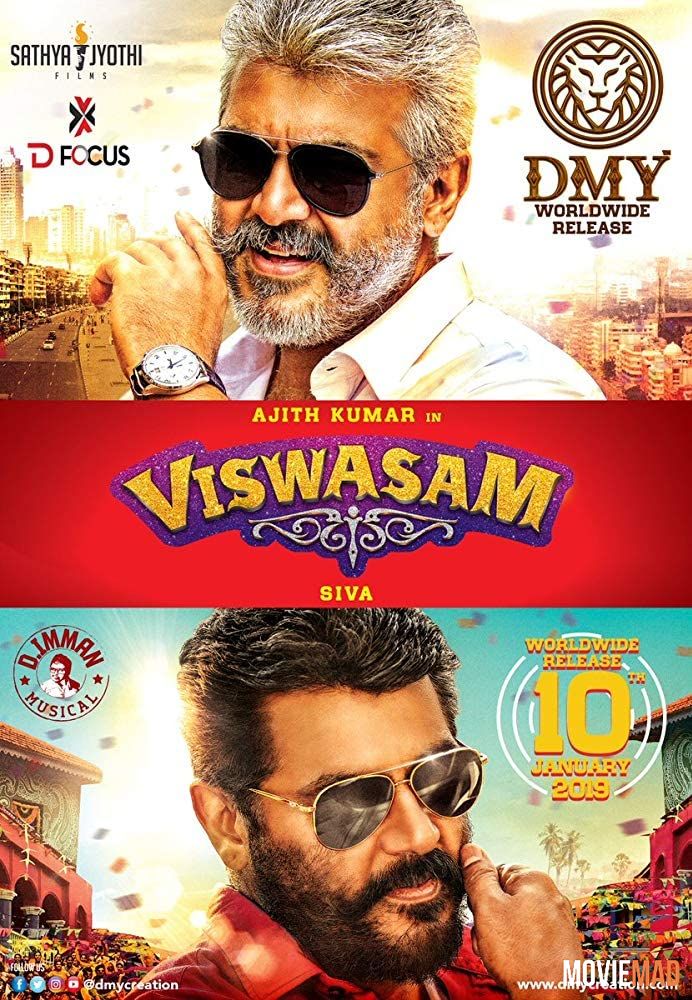 Viswasam (2019) Hindi Dubbed ORG HDRip Full Movie 720p 480p