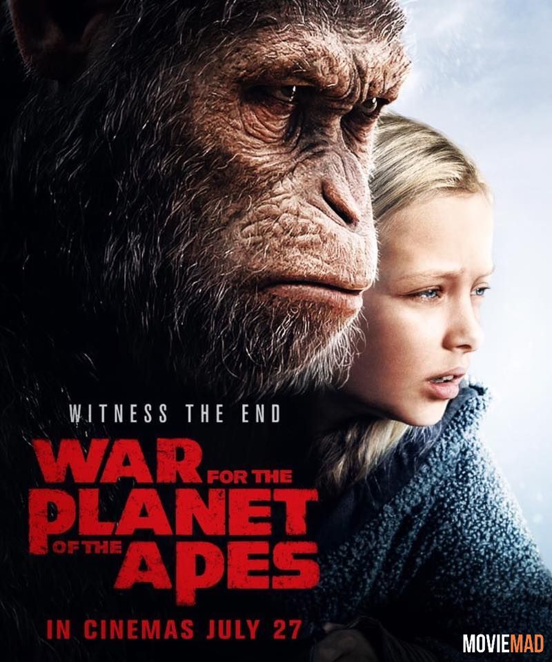 War for the Planet of the Apes 2017 BluRay Hindi Dubbed 720p 480p